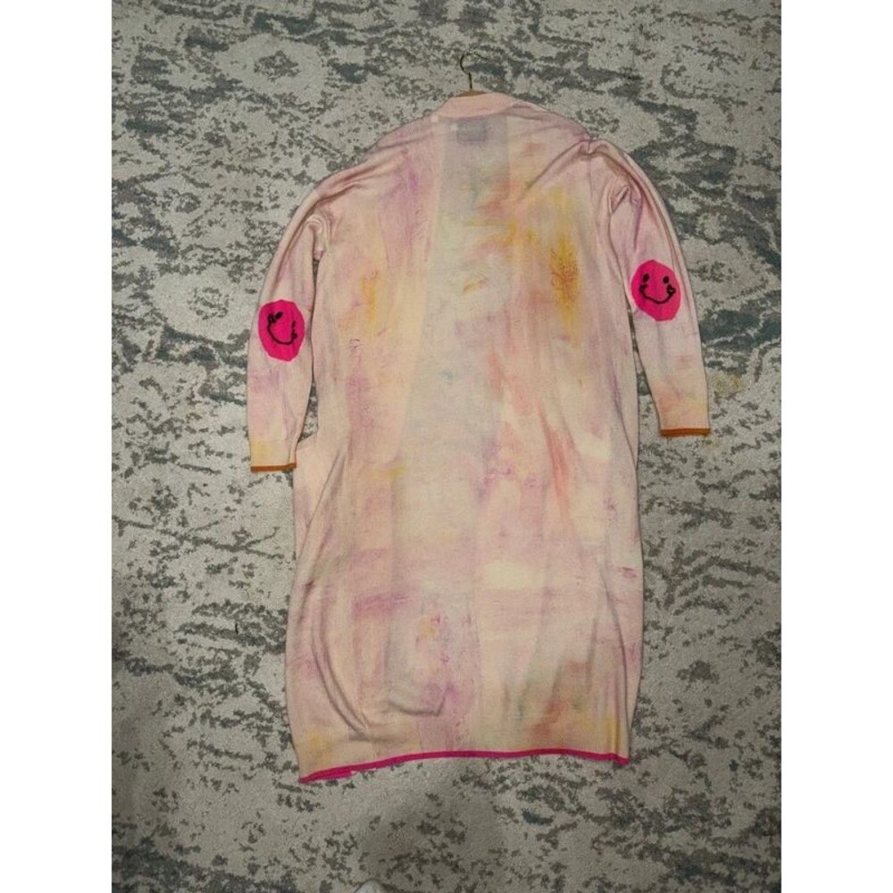 Kerri Rosenthal 100% Cashmere Watercolor Duster Cardigan L $695 - Picture 3 of 7